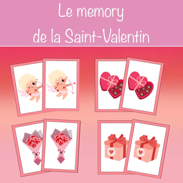 Le memory de la Saint-Valentin 2