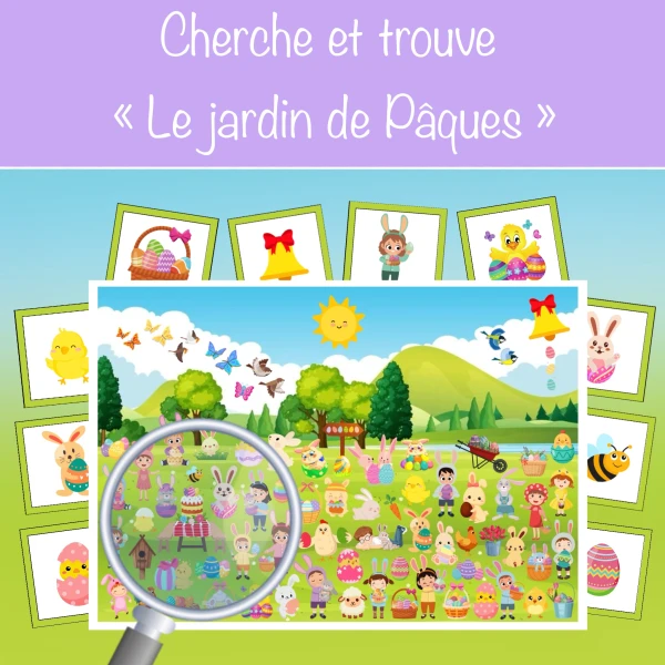 Cherche et trouve "Le jardin de Pâques"