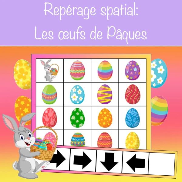Repérage spatial: Les œufs de Pâques