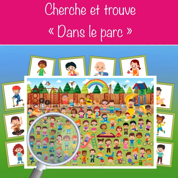Cherche et trouve dans le parc
