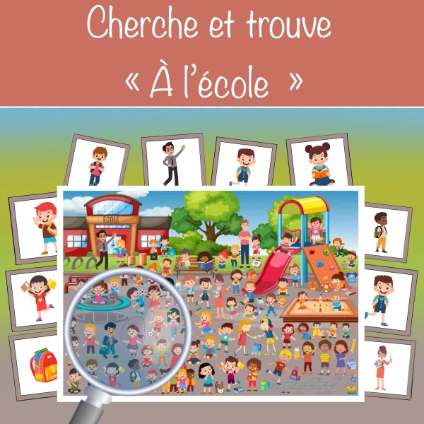 Cherche et trouve à l'école