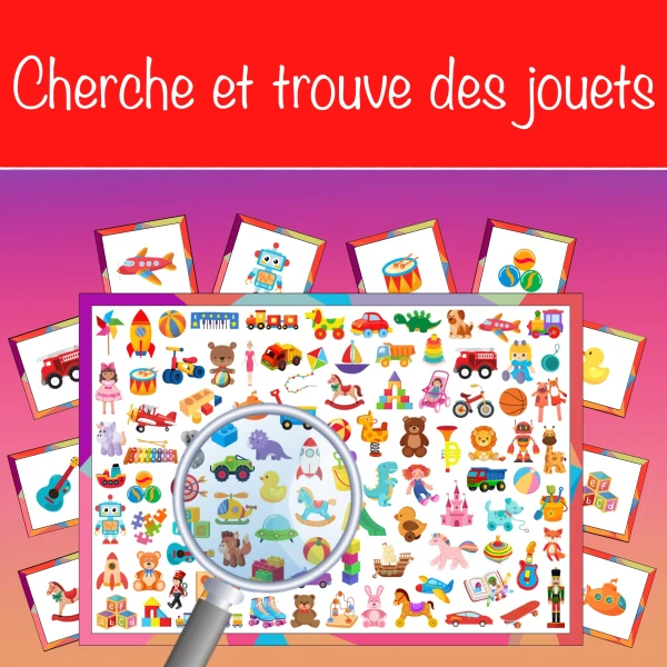 Cherche et trouve des jouets