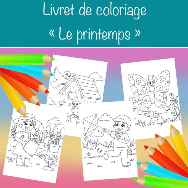 Livret de coloriage "Le printemps"