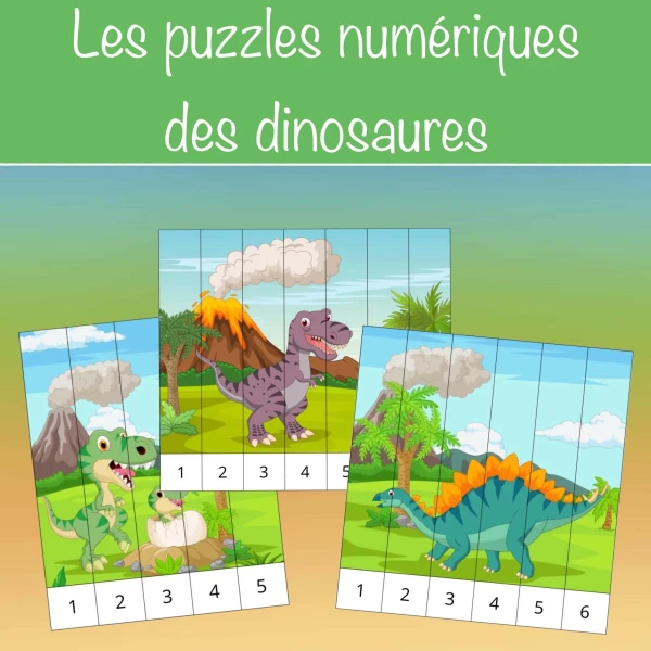 Les puzzles numériques des dinosaures
