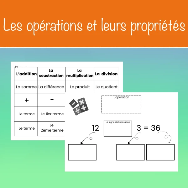 Les opérations et leurs propriétés