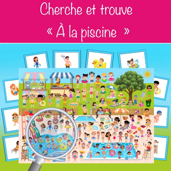 Cherche et trouve "À la piscine"
