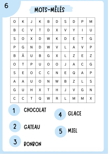 Mots-mêlés thématiques : "Les aliments" (7 grilles + corrigés inclus - Cycle 1 / 3H-4H)