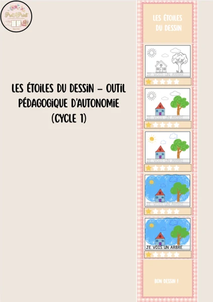 Les Étoiles du Dessin – Outil pédagogique d'autonomie (Cycle 1 & 2)
