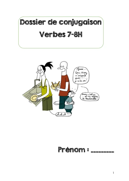 Dossier de conjugaison 7-8P