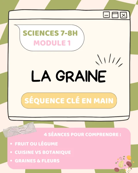 Séquence sciences – Le fruit : enquêteurs du vivant (7H)