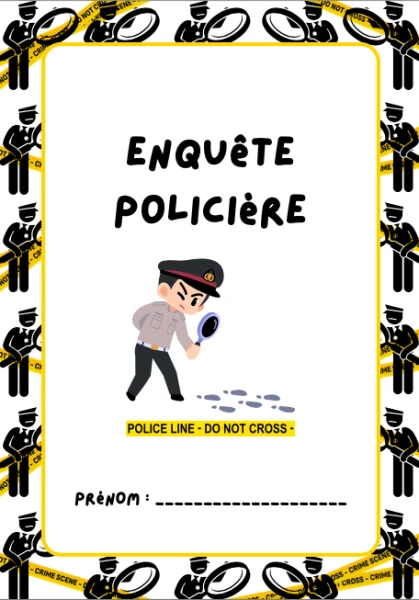 7-8P - Enquête policière (Compréhension de texte - Français)
