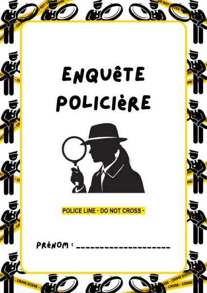 7-8P - Enquête policière (Production de texte - Français)
