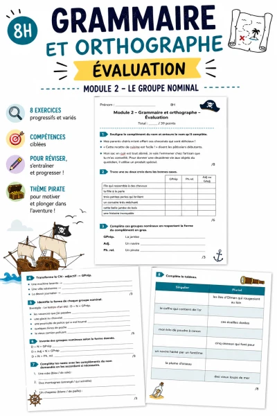 8H_Module 2_Grammaire/Orthographe_Évaluation