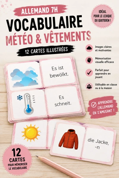 EINHEIT 7 – Memory – La météo (Allemand 8H)