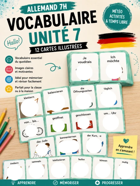 Memory – Einheit 9 : Activités et temps libre (Allemand 8H)
