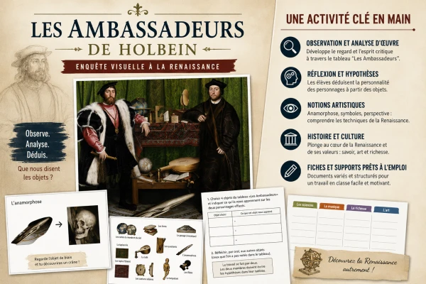 Les Ambassadeurs de Holbein – Observer, analyser et comprendre une œuvre de la Renaissance