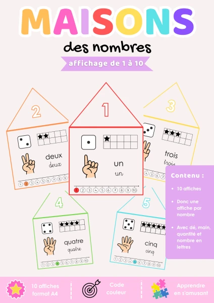 CE – affichage nombres : les maisons des nombres