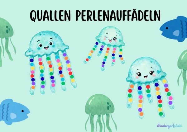 Quallen - Perlenauffädeln