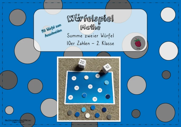 Würfelspiel Mathe - Summe zweier Würfel