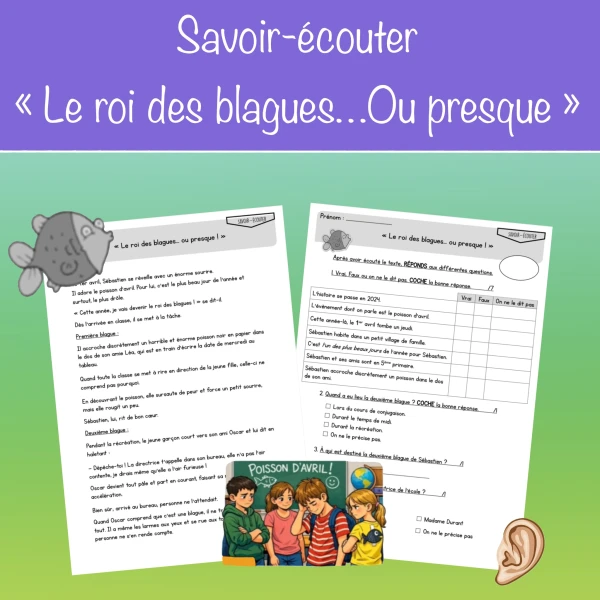 Savoir-écouter " Le roi des blagues...ou presque"