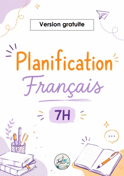 FREE | Planification annuelle - Français - 7H