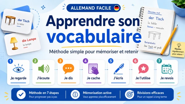 Fiche méthode – Apprendre son vocabulaire d’allemand