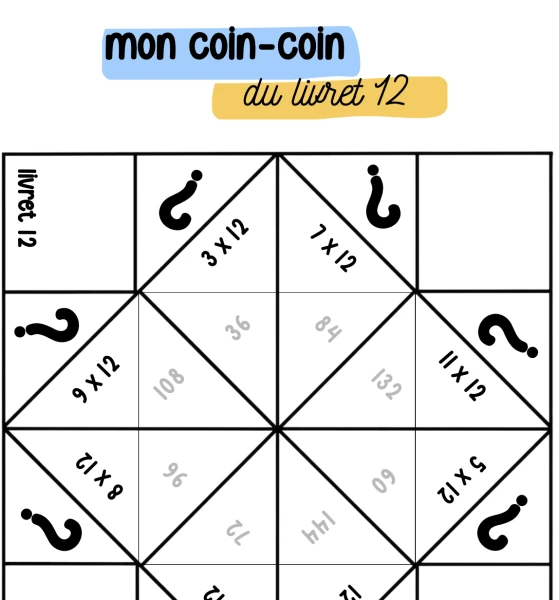 Coin-coin des livrets 11/12