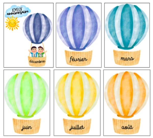 Calendrier des anniversaires