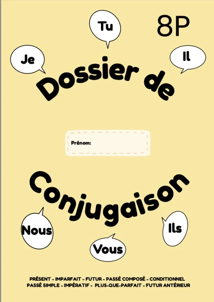 Brochure de conjugaison 8P