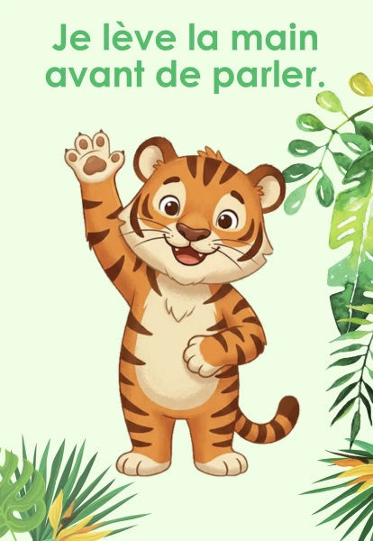 Règles de classe thème jungle