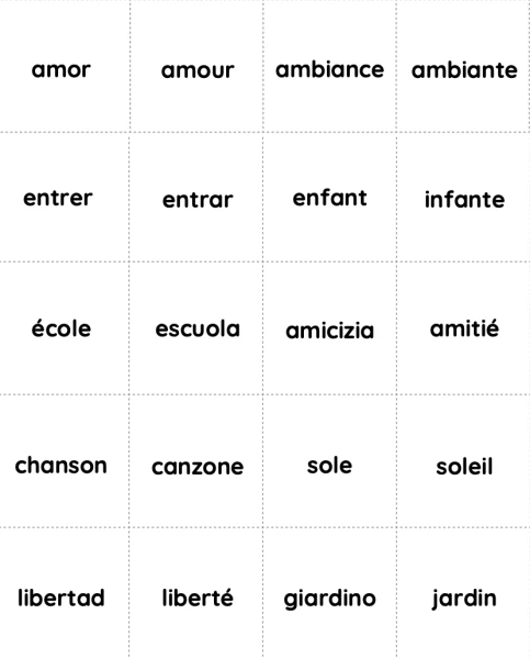 Memory plurilingue
