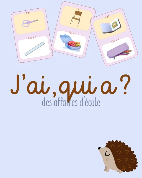 FLS CIF - j'ai qui a - affaires d'école
