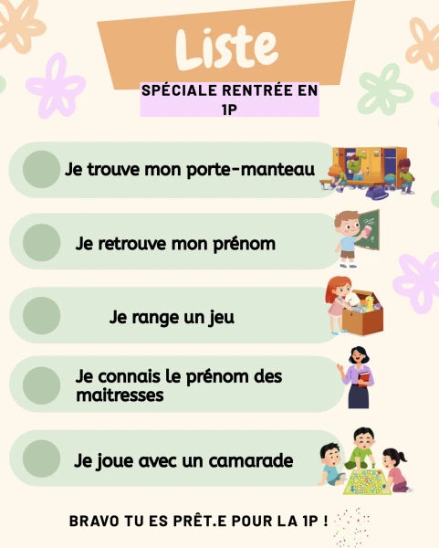 Défis de rentrée 1P et 2P