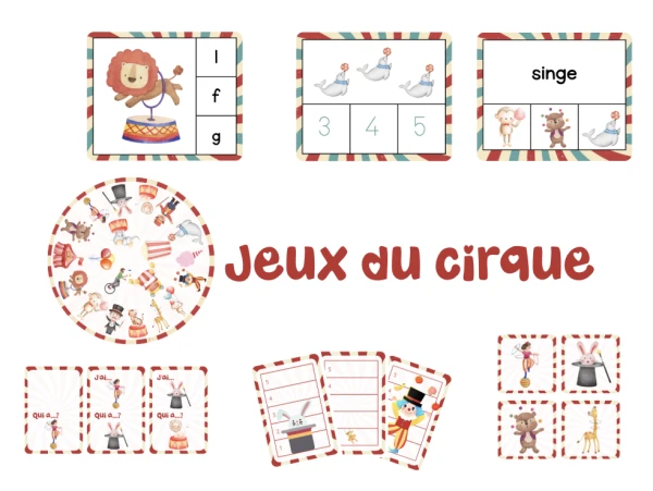 Jeux sur le thème du cirque