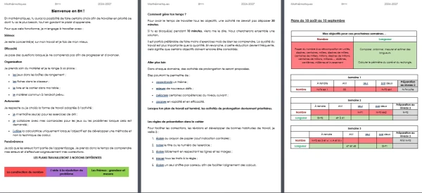 planification annuelle maths 8H 2 périodes