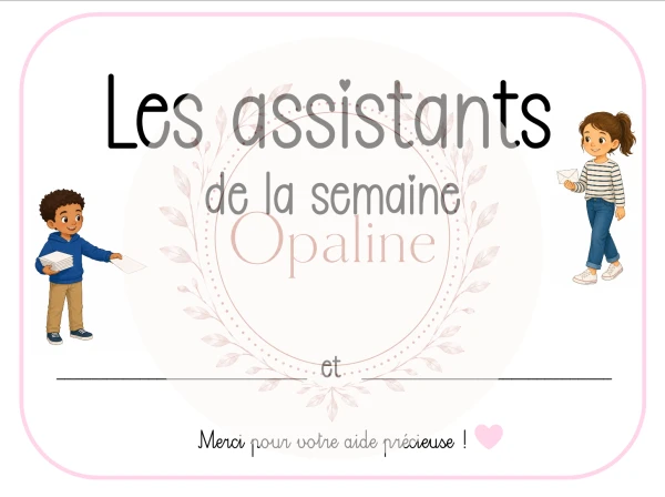 Affichage "Mes assistants"