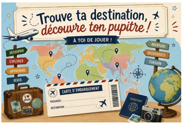 Trouve ta destination, découvre ton pupitre !