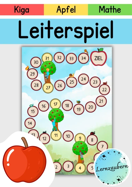 Leiterspiel Apfel