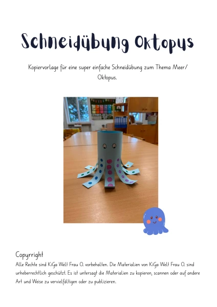 Schneidübung Oktopus