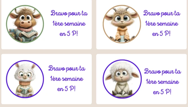 étiquettes agenda