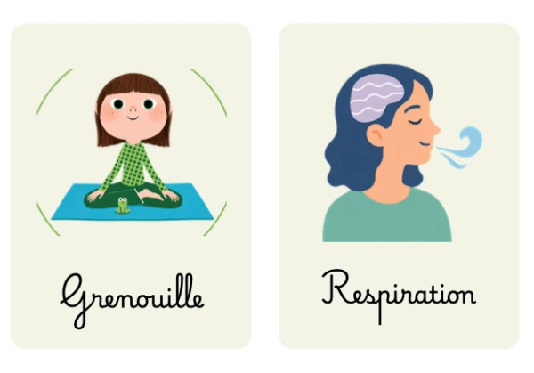 Cartes avec exercice de détente