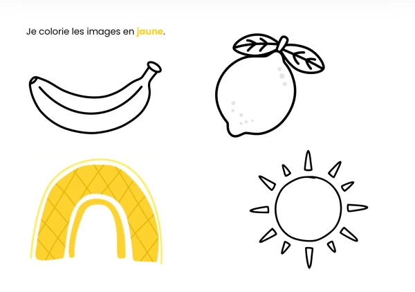 Livre des couleurs - coloriage