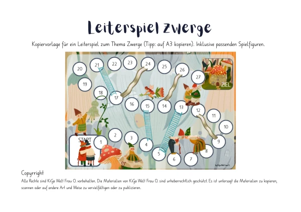 Leiterspiel Zwerge