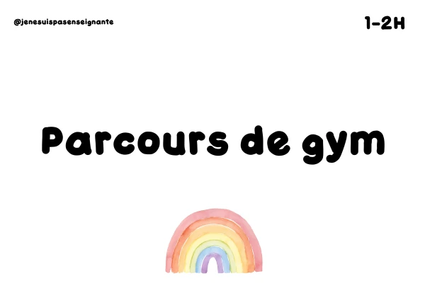 Parcours de gym - Lapin de Pâques