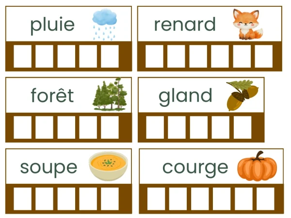 Copie de mots sur l'automne