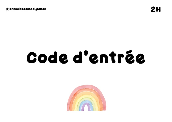 Code de la semaine