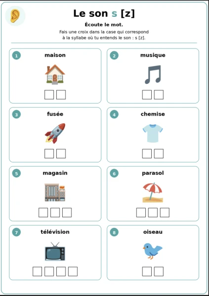Fiches ou ateliers - Temps 3