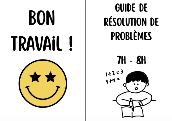 Aide-Mémoire Mathématiques 7H - 8H : Le Livret de Résolution de Problèmes en 4 Étapes à Imprimer