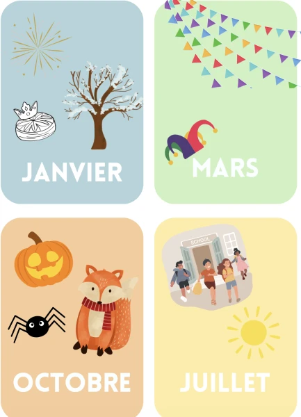 cartes mois