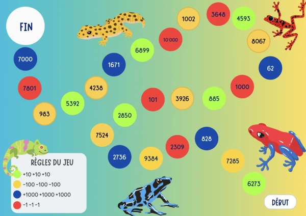 4 jeux de plateau - numération 6H